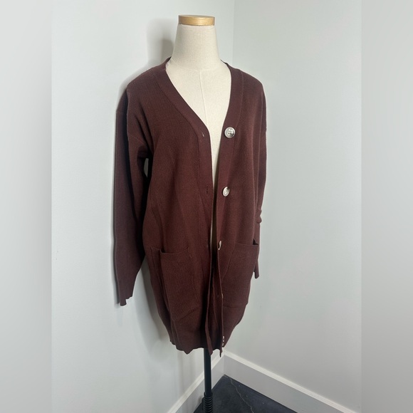 Brown Crescent Cardi or sweater Dress - Picture 2 of 5